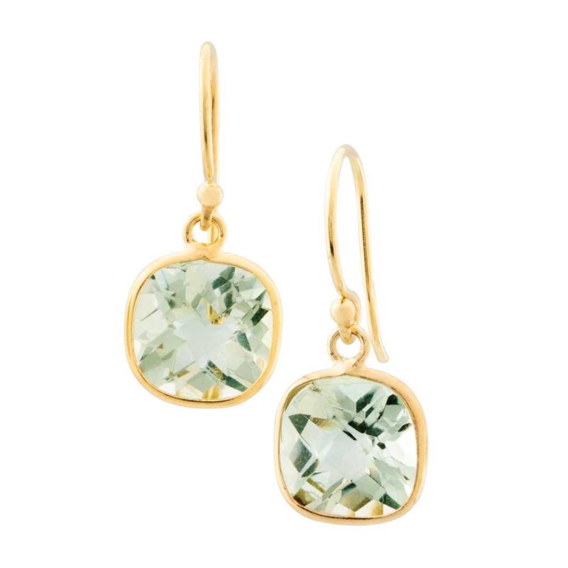 Gemdrop Earrings (Green Amethyst)